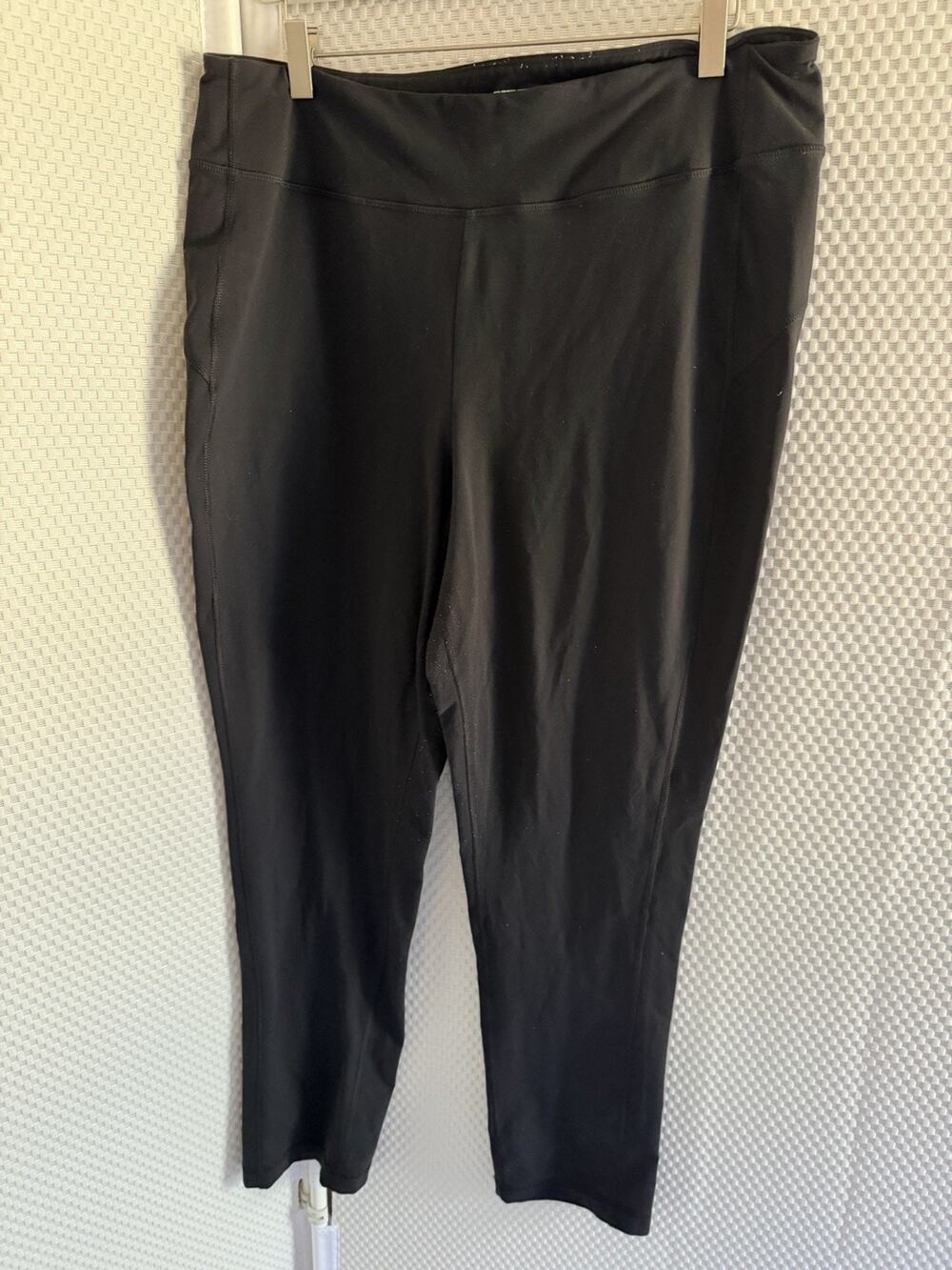 Duluth Trading Company Classic Leggings Black L x 31 Stretch Pocket Large